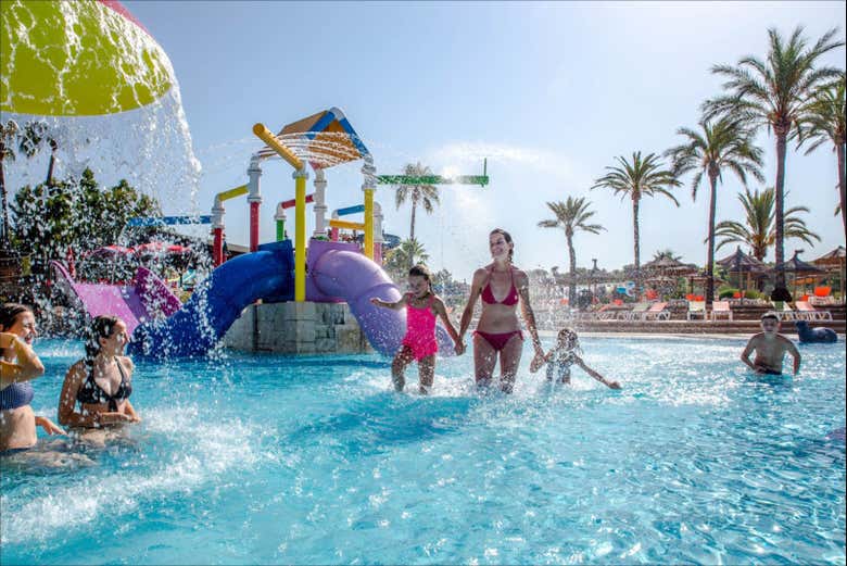 Photo de famille à Aqualand