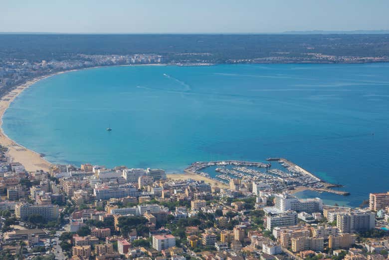 Bird's eye view of Palma Bay