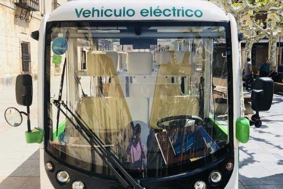 El minibús que nos llevará de ruta por El Burgo de Osma