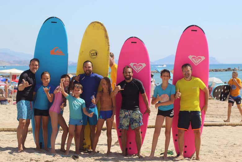 Pranchas de surfe na areia