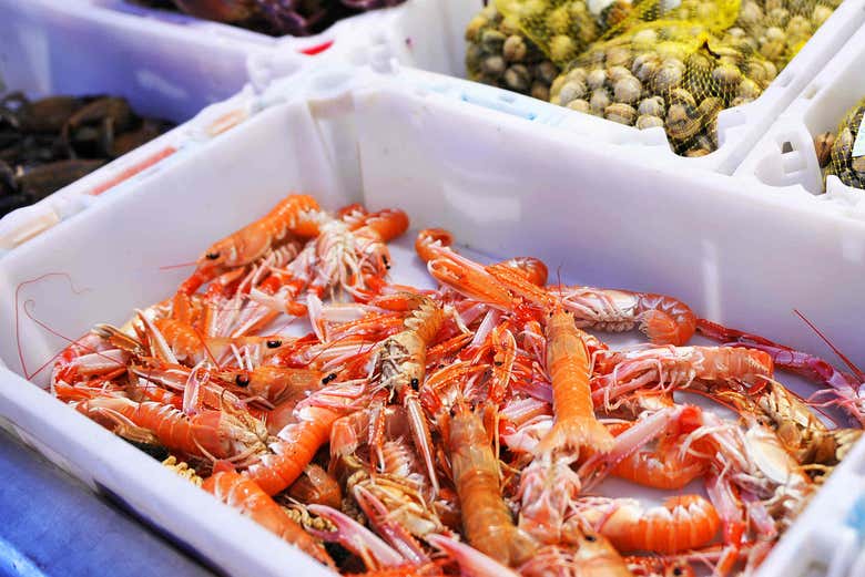 Productos frescos para la cena