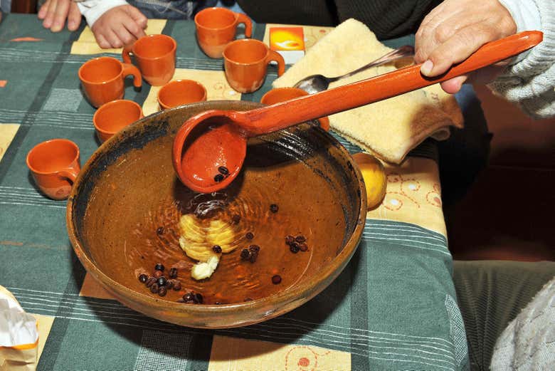 Preparando la queimada