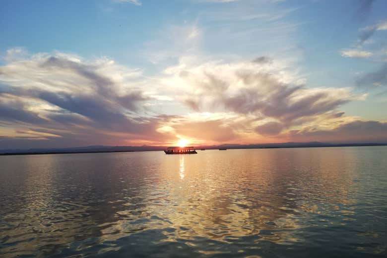 Pôr do sol em Albufera