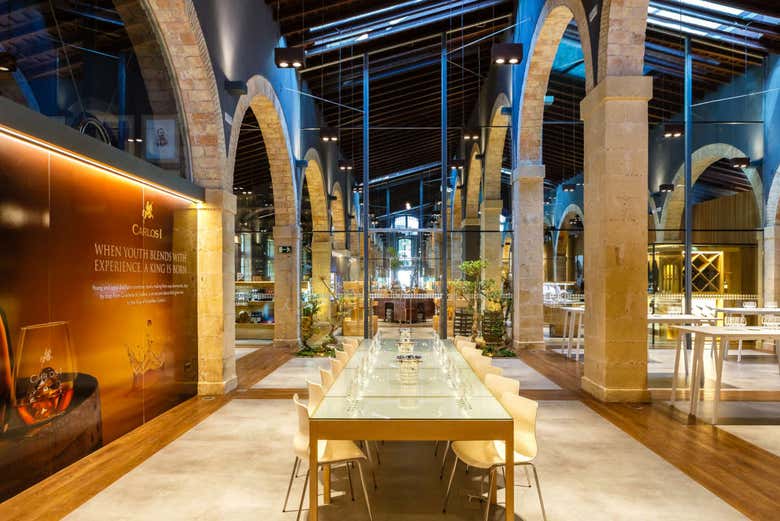 Inside the winery