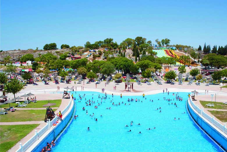 Piscinas del Aqualand Bahía de Cádiz