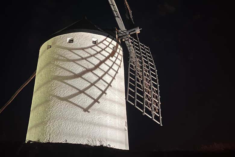 Durante la visita al mulino a vento