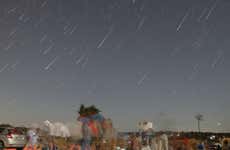 Observación de estrellas en los campos de lavanda