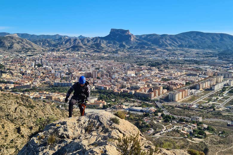 Views of Elda from the mountain