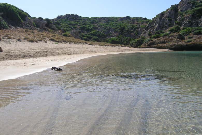 Playa de la isla de Colom