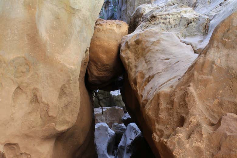 Curiosas formaciones rocosas del torrente de Pareis
