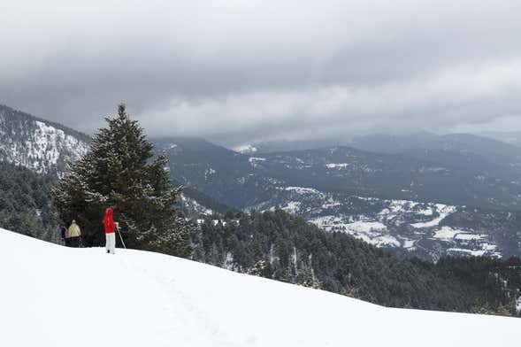 Paseo con raquetas de nieve por el Parque Nacional de Aigüestortes
