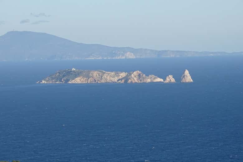 Vue aérienne sur les îles Medas