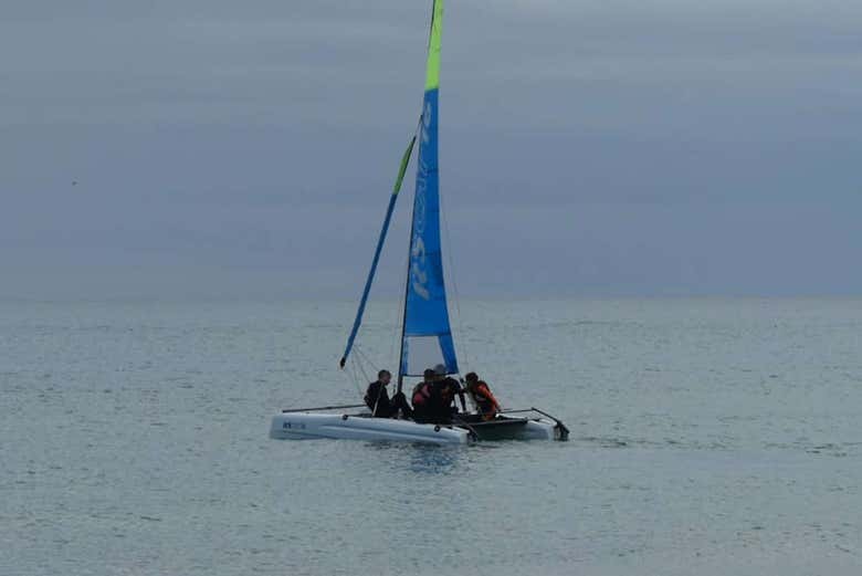 Desfrutando do passeio por L'Estartit