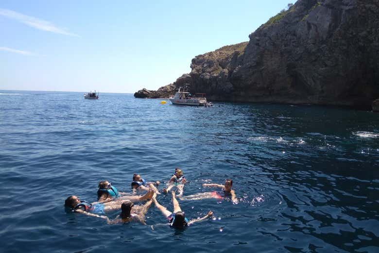 Snorkel in the tranquil waters of the Mediterranean