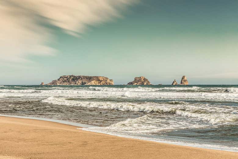 Vistas da praia de L'Estartit