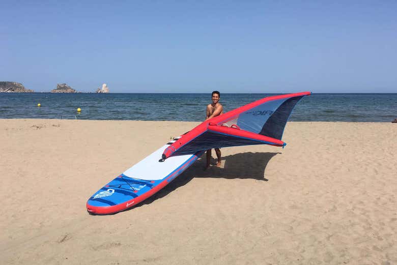 Ready to begin windsurfing