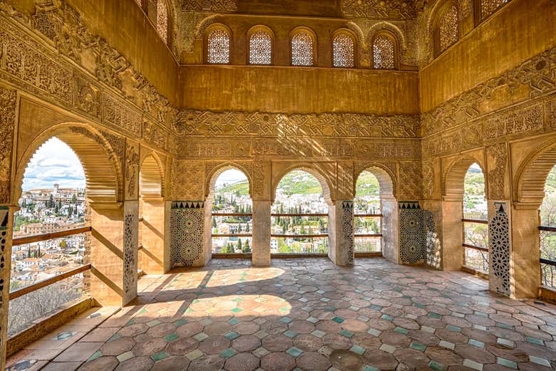 Balconies of the Alhambra of Granada