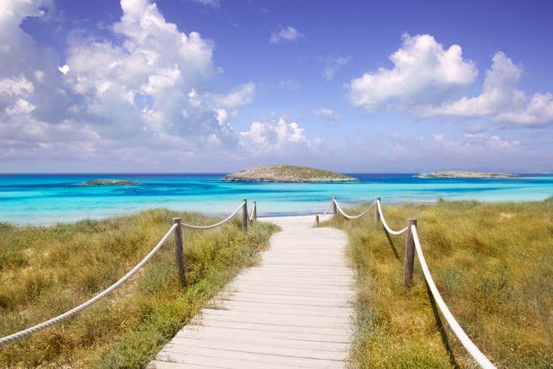Ammirando i paesaggi di Formentera