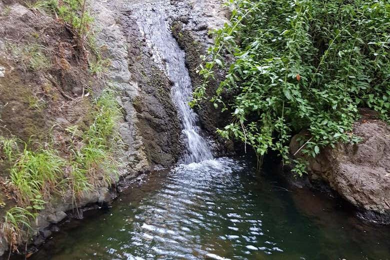 Una delle cascate del canyon di Azuaje