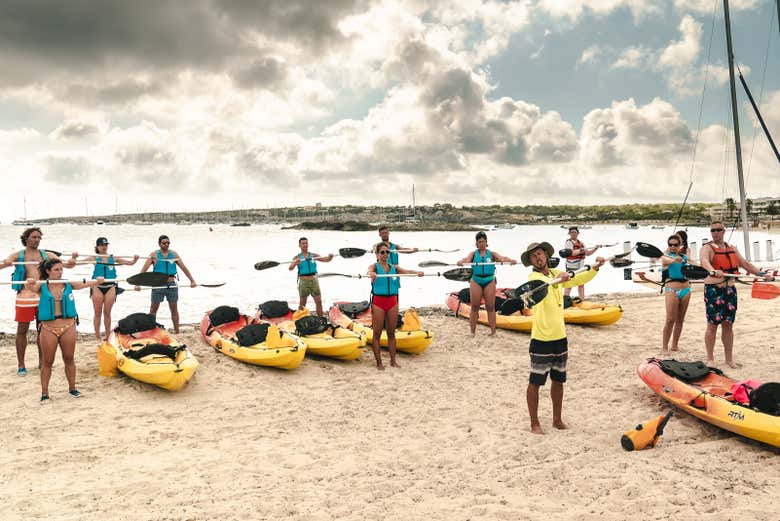 Getting ready to paddle out!