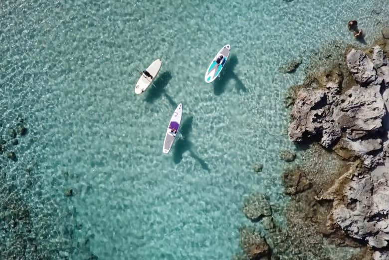 Paddle surf em Cala en Baster