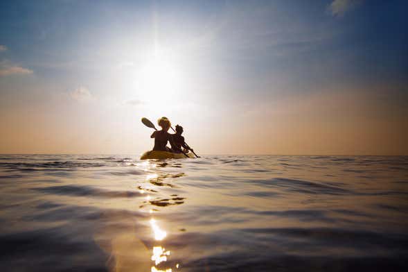 Excursion en kayak avec snorkeling au nord de Minorque