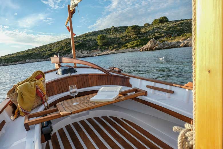 Convés do barco tradicional