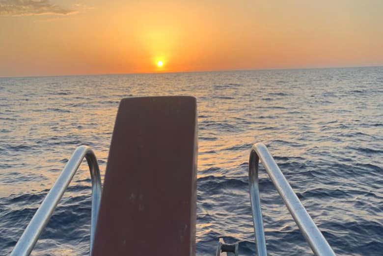 Admirando los colores del ocaso