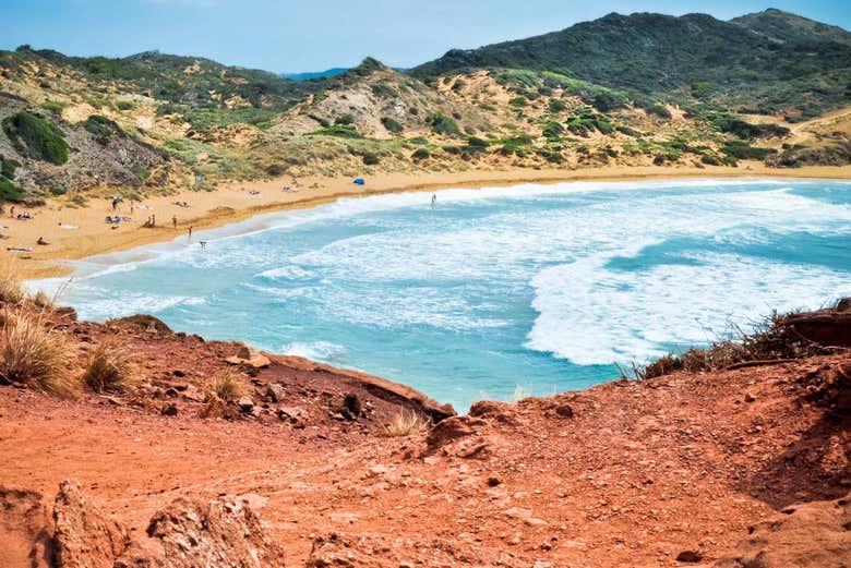The beautiful coves in Menorca