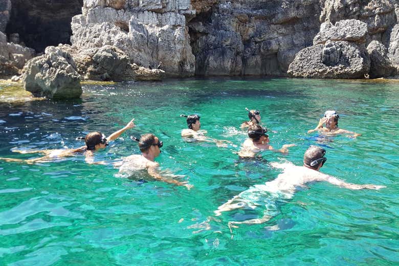 Aproveitando a atividade de snorkel