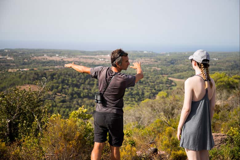 Admiring the Menorcan landscape