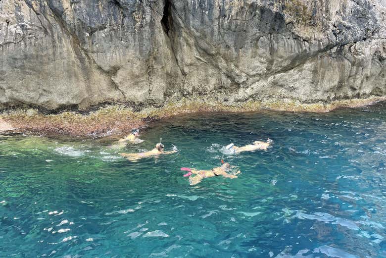 Snorkeling dans le nord de Minorque