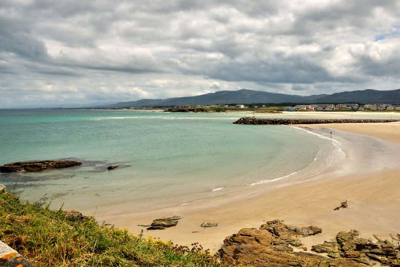 Vistas da praia de Foz
