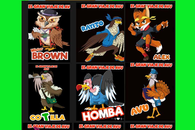 Personajes de El Gran Viaje de Avu