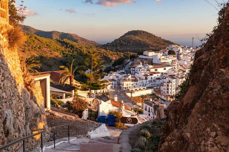 Frigiliana al atardecer
