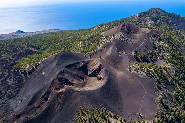 Crateras vulcânicas do Cumbre Vieja, em La Palma