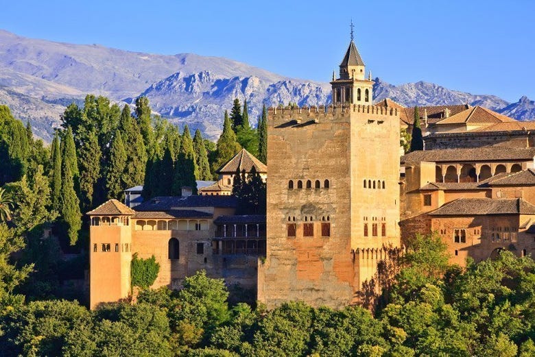 Views of the Alhambra and the Sierra Nevada