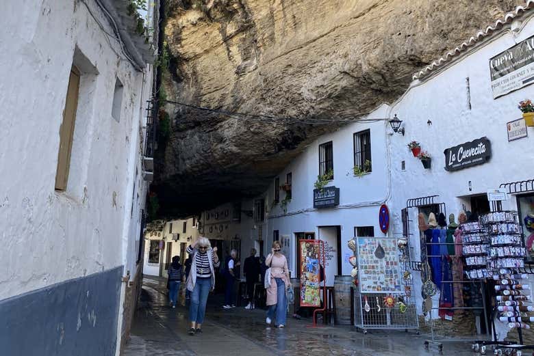 Stroll along the street of Setenil de las Bodegas