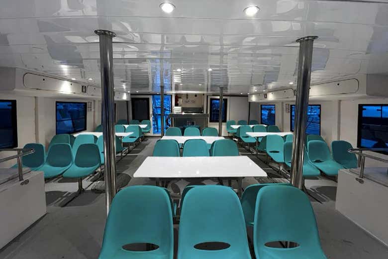 Détails de l'intérieur du bateau