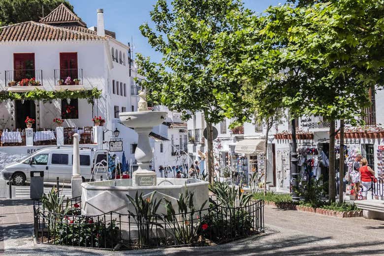 Plaza de la Constitución en Mijas