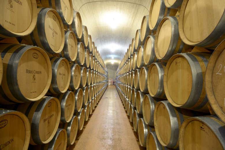 Heras Cordón barrel room