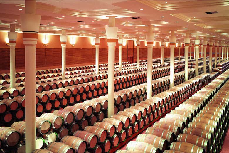 Interior da vinícola