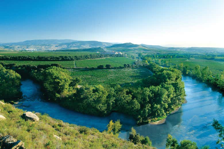 Vistas do rio Ebro