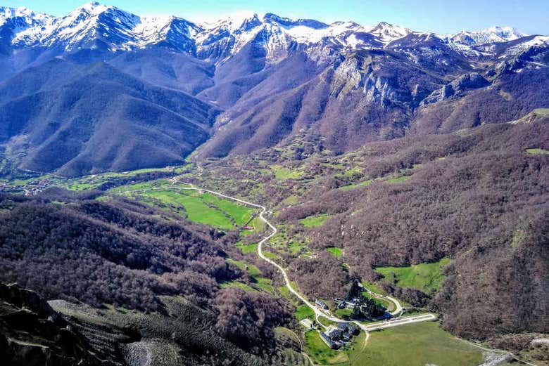 Vue sur les Pics d'Europe