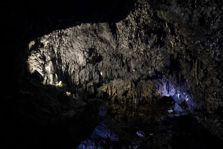 Formações dentro da gruta