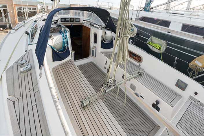 La cubierta del velero