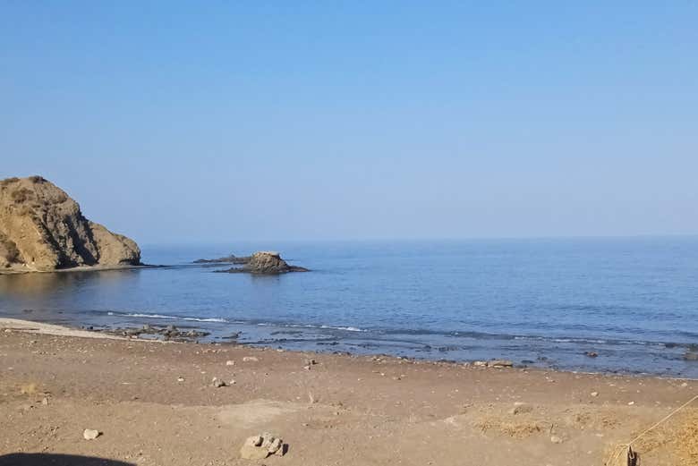 Una tranquila playa de Mojácar