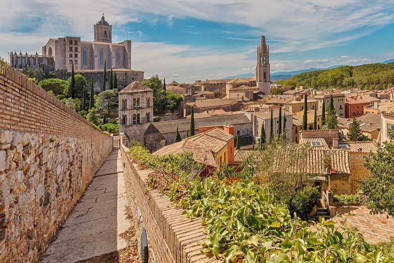 Vistas del casco antiguo de Gerona