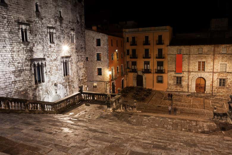 Plaza de la Catedral de Gerona