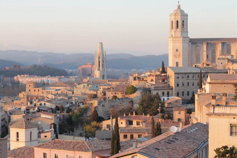 Panoramic views of Girona